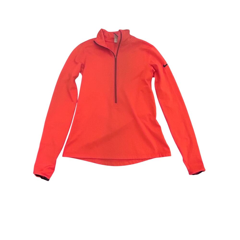 Nike Dri-FIT 1/2 Zip Red Pullover Size Medium Running